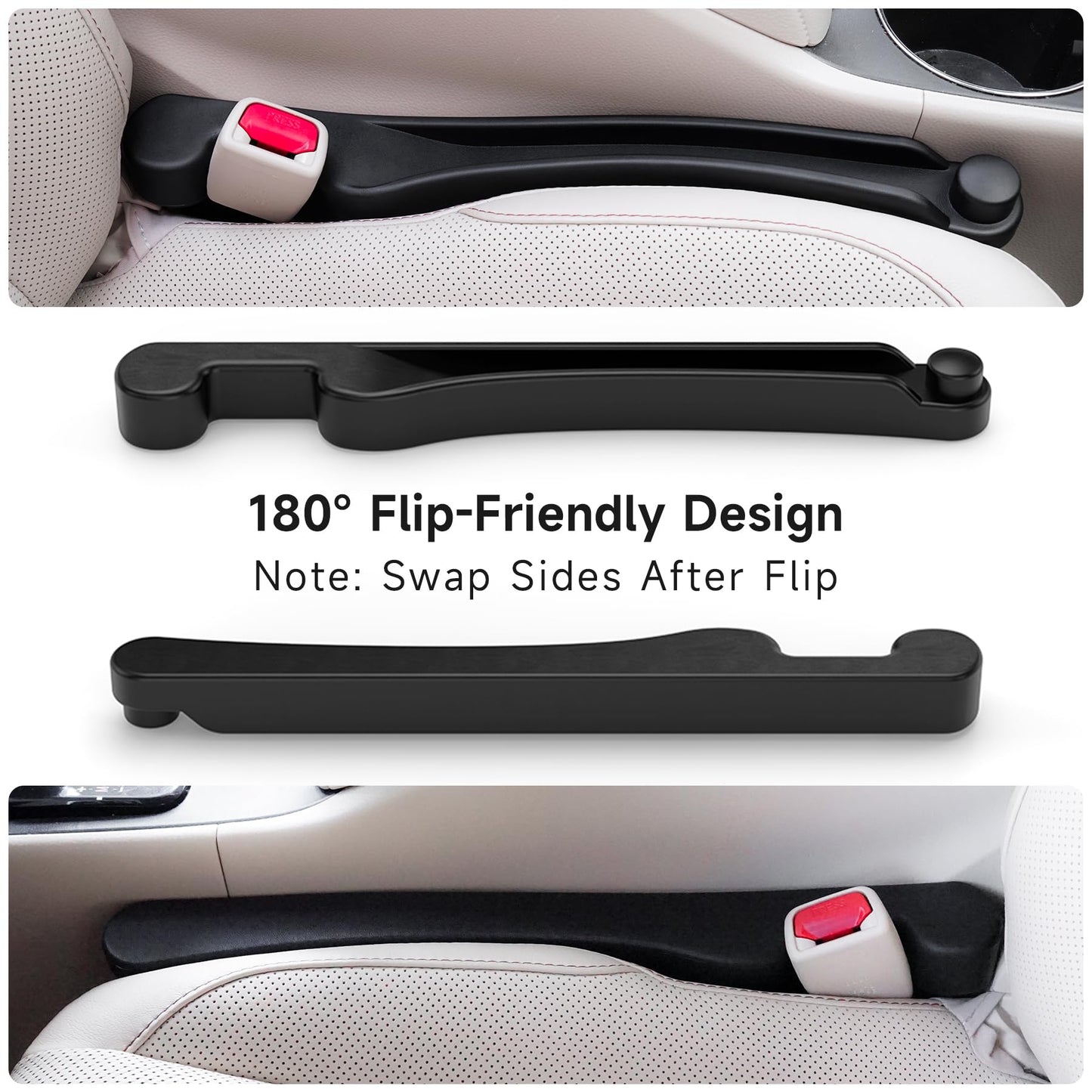 Givifive Car Seat Gap Filler Set of 2 with Organizer